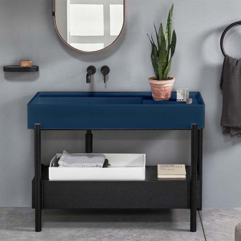 Раковина накладная Cielo Plinio PNLA115SF OL 115 см синий