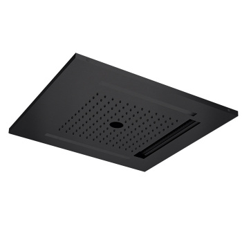 Almar Chromotherapy Встраиваемый верхний душ 49,6х49,6см., 3 типа струи, хромотерапия, цвет: черный матовый E044259.MB