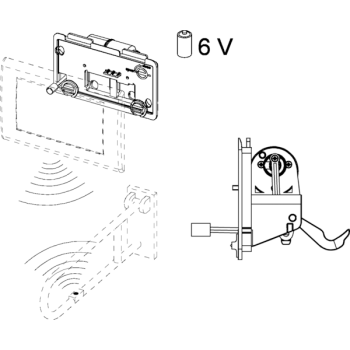Механизм дистанционной смыва для унитаза TECE Teceplanus 9240354