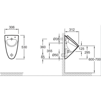 Сифон Jacob Delafon E6807-NF(261.715.00.1) серый