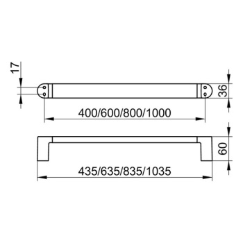 Полотенцедержатель Keuco Elegance 11601010600 хром