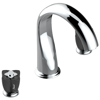 Смеситель на борт ванны THG Petale De Cristal Noir U6D-A02-25SG хром