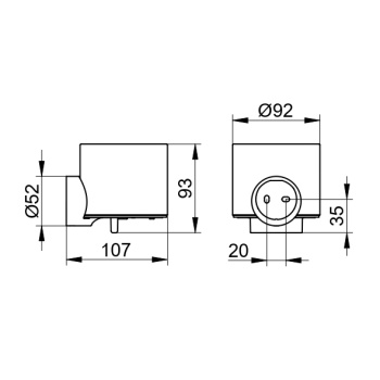 Дозатор для жидкого мыла Keuco Reva 12852379000 нажимной, 150 мл, черный матовый\стекло