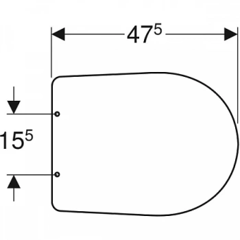 Крышка-сиденье для унитаза Geberit Renova 572050000