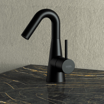 Смеситель для раковины Daniel Swing SG606N15 чёрный матовый