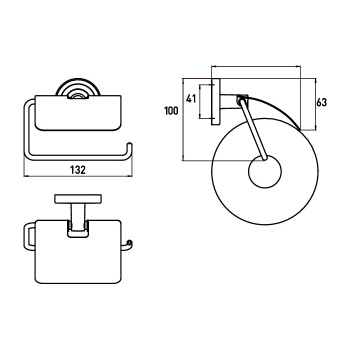 Держатель туалетной бумаги с крышкой Emco Polo, хром 0700 001 00