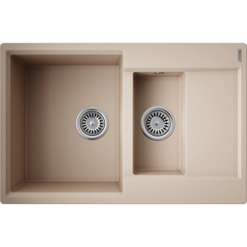Мойка кухонная Omoikiri Daisen 78-2T-SA бежевая 4993536