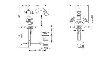 Смеситель для биде Jorger Delphi 109.10.100.000 chrome