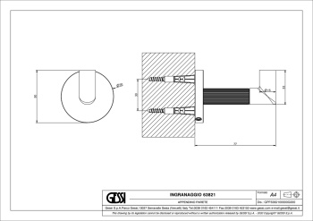 Крючок Gessi Anello 63821.707 Black Metal Brushed PVD