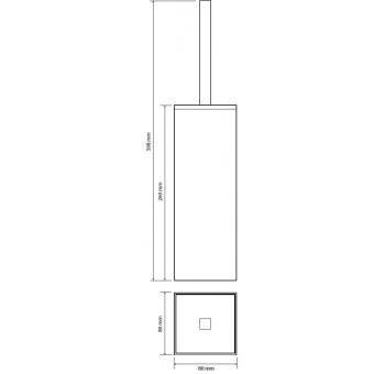 Ёршик подвесной/наполный Bemeta Via 135913091
