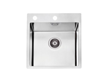 Кухонная мойка Alveus Pure 30 1103609, в комплекте с сифоном сталь
