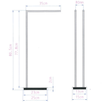 Полотенцедержатель двойной Decor Walther Straight 504800 хром