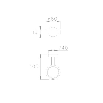 Держатель мыльницы настенный Stella Lucilla (без мыльницы) 1022 хром LL 10010 CR00