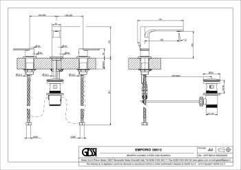 Смеситель для раковины Gessi Emporio Via Manzoni 38612.031 хром