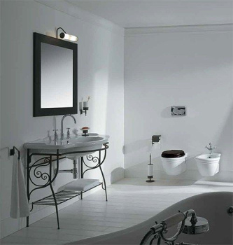 Консоль с раковиной напольная Globo Paestum 110x60x90см, на 1 отв, состаренный металл PA036 met.ant