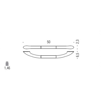Поручень для ванны Colombo Units 50см хром B9734.CR