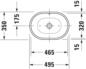 Раковина-чаша Duravit Foster 50 0335500000 Белая