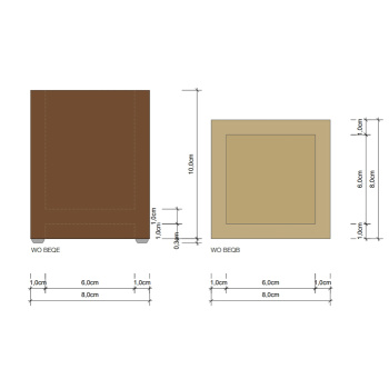 Decor Walther Wood BEQ Стакан настольный, цвет: темный ясень 925885