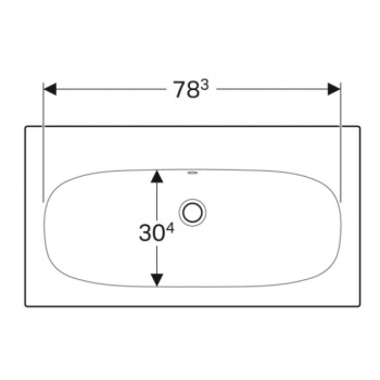 Раковина подвесная Geberit Acanto 500.643.01.2 белая