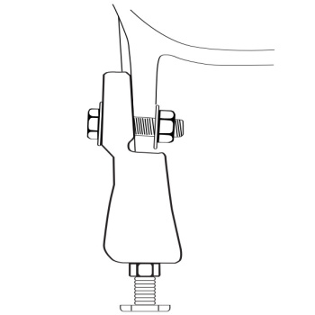 Комплект ножек для чугунных ванн Jacob Jacob Delafon Bliss 1172T-NA серый