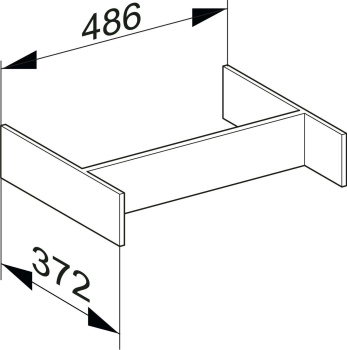 Внутренний разделитель для фронтального выдвижного ящика Keuco 31599030000 белый