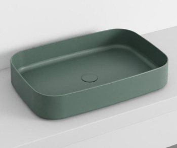 Раковина накладная Cielo Shui Comfort SHCOLAR60 MU 60 см зеленый