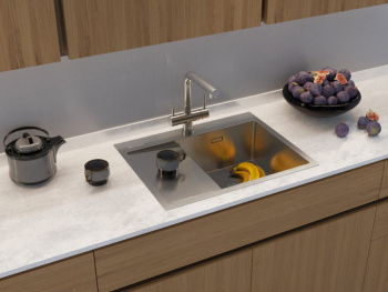 Мойка кухонная Omoikiri Akisame 65-IN-L нержавеющая сталь 4973058