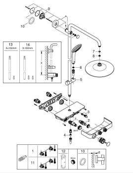 Душевая система Grohe Euphoria SmartControl 26509000