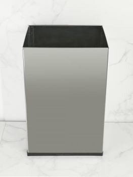 Ведро Nofer из нерж. стали прямоугольное 40 л. без крышки 14075.40.SC.B