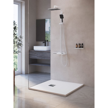 Душевой поддон квадратный RGW Stone Tray ST-W белый 1000x1000 мм 16152010-00