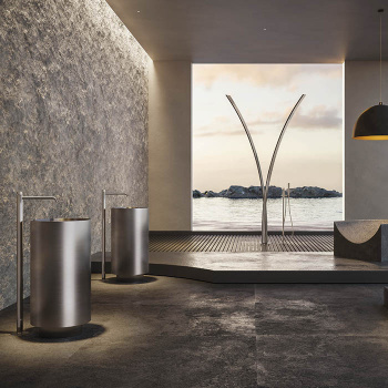 Смеситель для раковины напольный Newform X-steel 316 69618EX.50.050 сталь