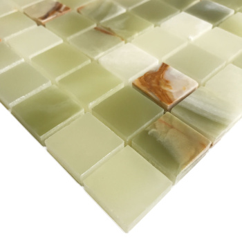 Мозаика натуральный мрамор Starmosaic Classic 20x20 Green Onyx (jmst21205) 305x305x7 шт