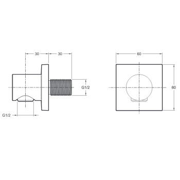 Подключение шланговое Jacob Delafon Modulo E8467-CP