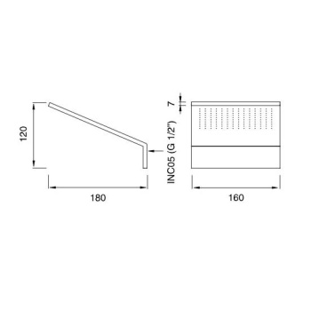 Верхний душ CEA Design Free Ideas FRE 179 S сталь