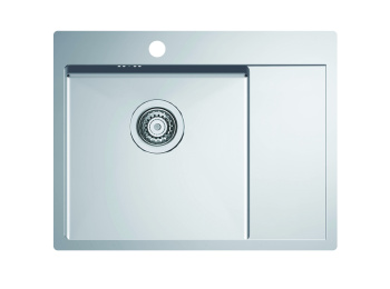 Кухонная мойка Alveus Quarto 20 1124383, в комплекте с сифоном сталь