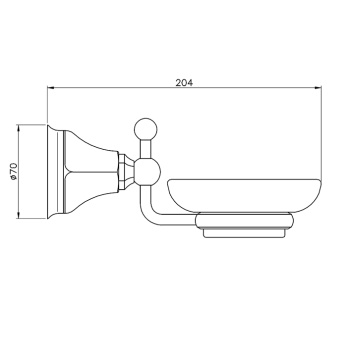 Мыльница Nicolazzi Teide  1487BZ05