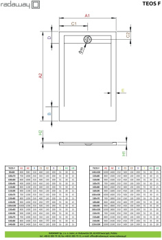 Душевой поддон Radaway Teos F 100 HTF10080-74