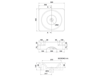 Раковина подвесная Scarabeo FUJI 6001