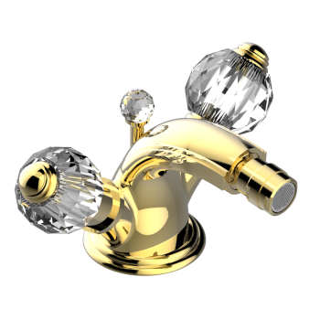 Смеситель для биде THG Mandarine Cristallia Diamant U1K-F01-3202 полированное золото