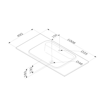 Мебельная раковина AM.PM Func M8FWPC1000WM