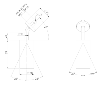 Верхний душ Daniel Steel SS3A578LPCA медь брашированная PVD