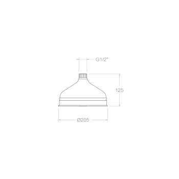 Лейка верхнего душа Ramonsoler Gaudi латунь RG200
