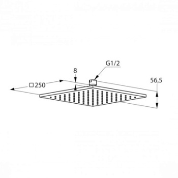 Верхний душ Kludi A-QA 644259100, белый