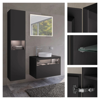 Шкаф-пенал Keuco 40 32831970101 черный