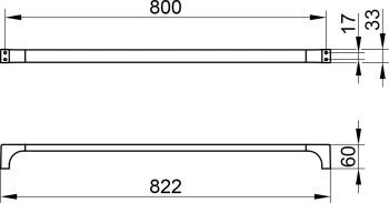 Полотенцедержатель Keuco Edition 11 11101210800 сталь