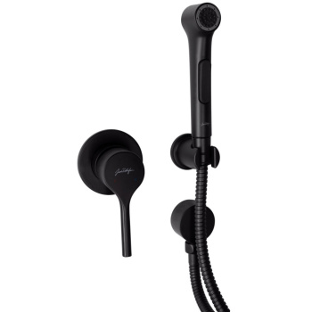 Гигиенический душ Jacob Delafon Elate E24610-BL, со смесителем, черный черный