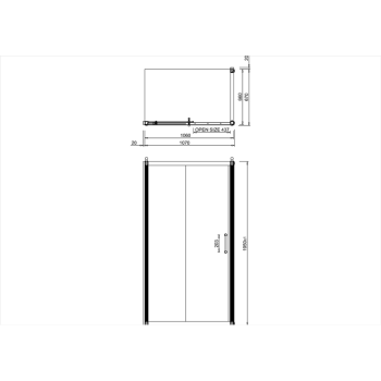 Боковая стенка для душевого ограждения Burlington C11 хром