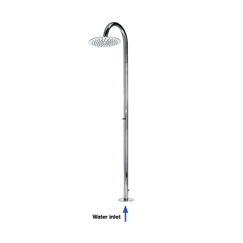 Bossini Tetis Душевая колонна с верхним душем Ø25см., напольная, цвет: хром L00686.030