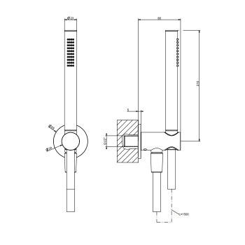 Душевой гарнитур Gessi Shower Sets 63329.031 Chrome