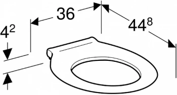 Крышка-сиденье для унитаза Geberit Renova 572860000